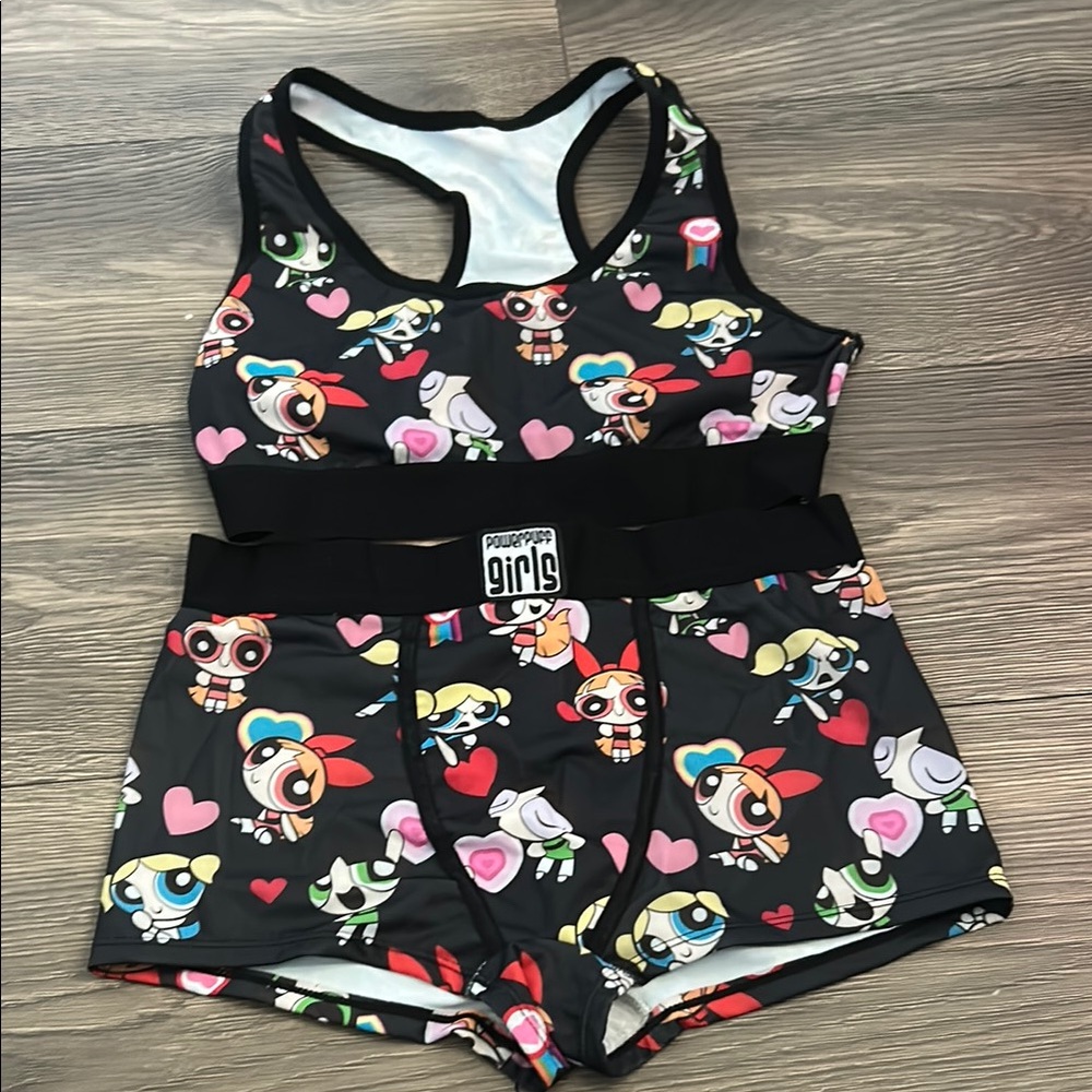 Powerpuff Girls Black Sports Set